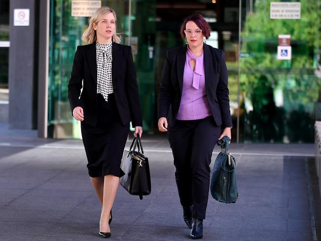 Counsel assisting the coroner Ruth O’Gorman KC (left) in the Wieambilla inquest in Brisbane on Thursday. Picture: John Gass