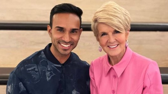 Lawyer Leon Rebello, with his old boss Julie Bishop. Picture: Instagram