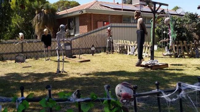 Peter and Justine Walle decorate their Lavington home for Halloween every year.