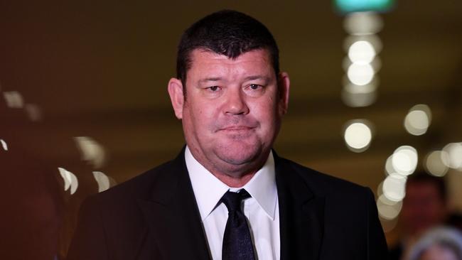 James Packer leaves the Crown Resorts AGM in Melbourne last October. Pic: AAP