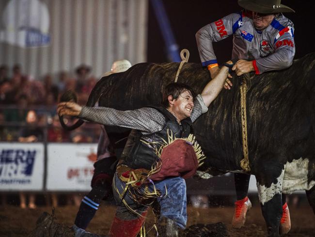 All the action at the sold-out 50th iteration of the Noonamah Tavern and Rodeo. Picture: Pema Tamang Pakhrin