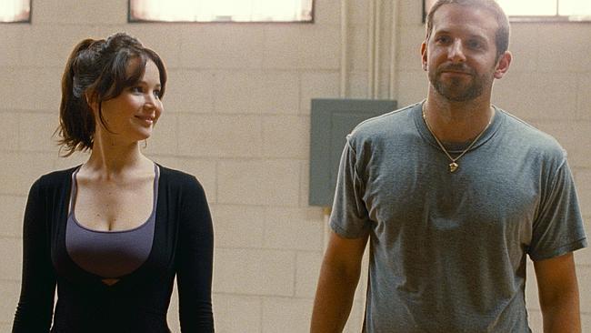 Winning role ... Jennifer Lawrence, left, and Bradley Cooper in Silver Linings Playbook. 