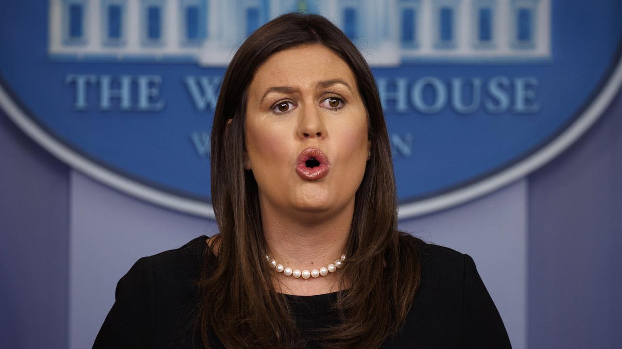 White House press secretary Sarah Huckabee Sanders has blasted the American media.