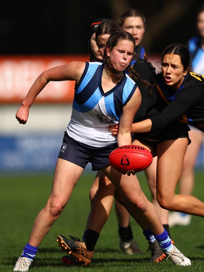 Tara Trethowan of Sacred Heart (Photo by Graham Denholm/AFL Photos via Getty Images)