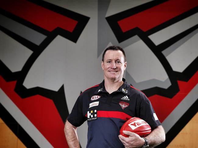 John Worsfold was all smiles in October 2015 when he was unveiled as the Dons’ new coach. Picture: Michael Klein