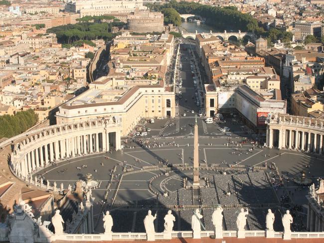 St Peter’s Square, Rome, was fifth on the list.