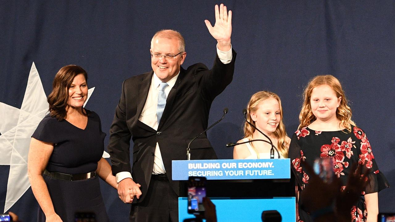 Stantic warned us the polls were off in 2019, when he predicted Scott Morrison’s “miracle” victory. Picture: Saeed Khan / AFP.