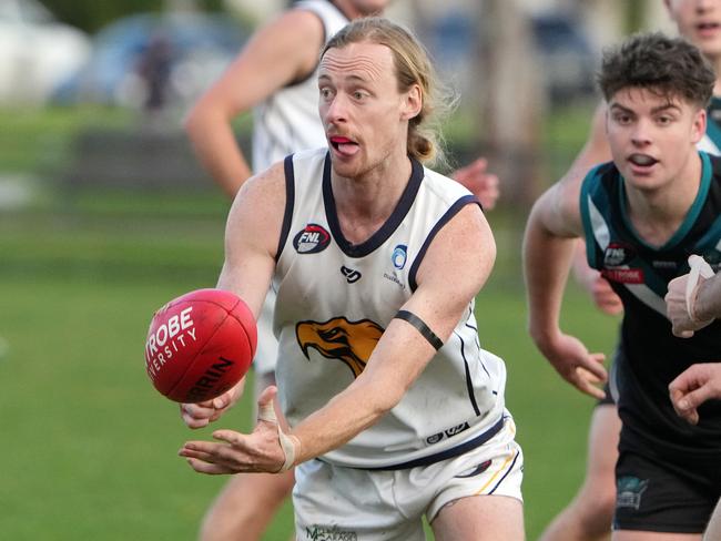 NFNL footy: Laurimar v Whittlesea at Laurimar Reserve. Mitchell Andrewsof Whittlesea.Picture : George Sal