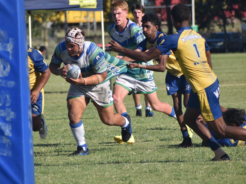 Under-17 grand final, Gladstone Ringers versus Woorabinda Warriors, at Warba Wangarunya Rugby League Carnival at Saleyards Park, Rockhampton, on January 24, 2025. Photo: Pam McKay