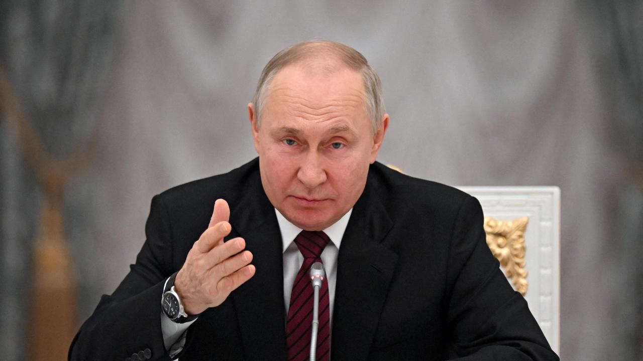 Russian President Vladimir Putin has been accused of ‘trying to starve the world’. Picture: Grigory Sysoyev/Sputnik/AFP