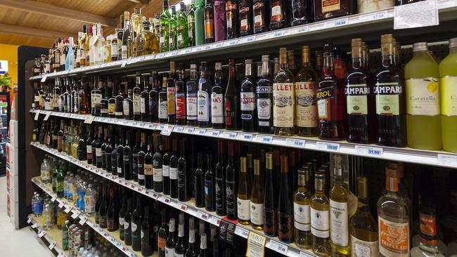 A range of alcohol at a Liquor store. Picture: File/iStock