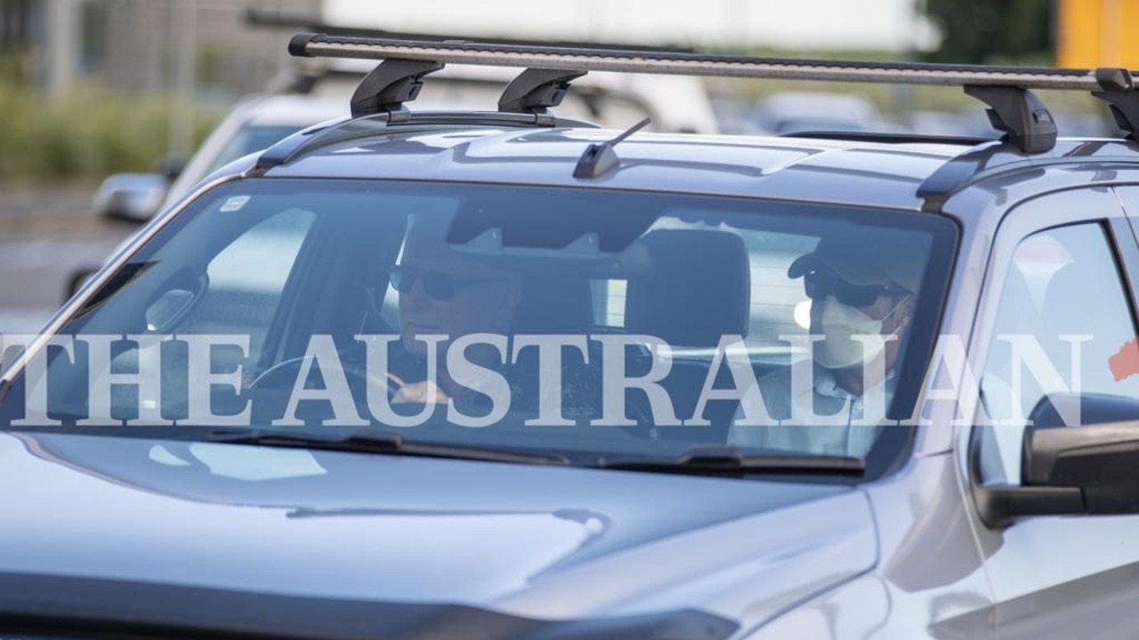 Bali Nine member Michael Czugaj arrives in Brisbane on Friday morning. Picture: Liam Mendes / The Australian