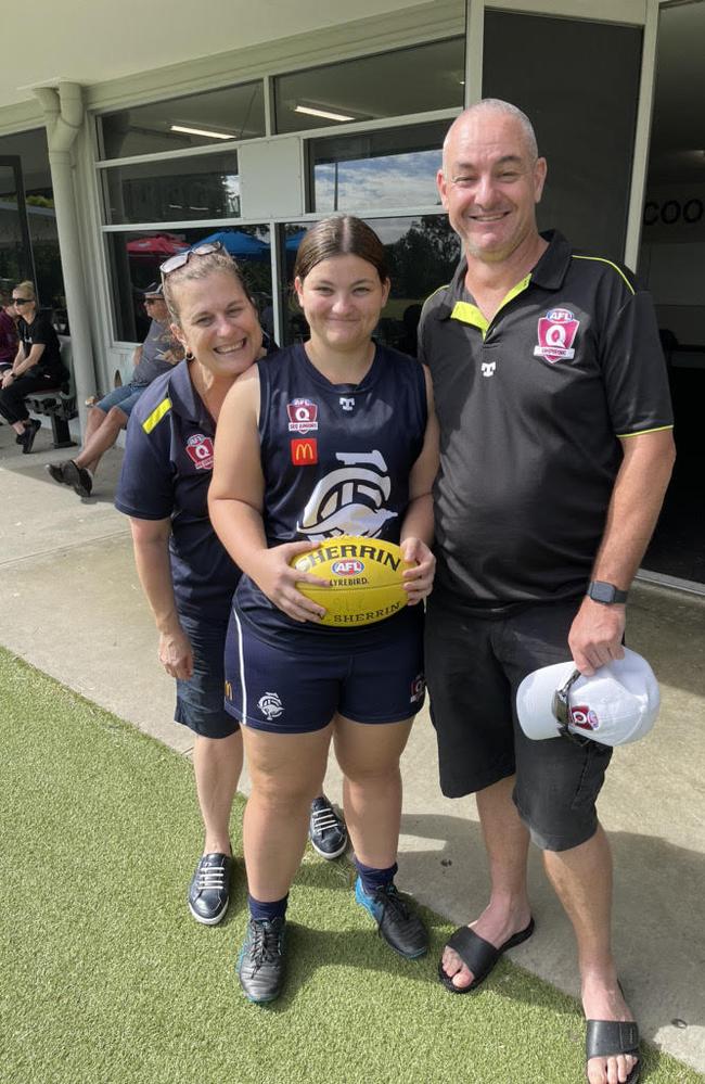 Emma Bracegirdle ahead of playing her 150th match for Coorparoo.