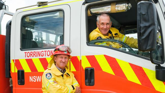 Greg and Bob Kneipp, who defended the NSW town of Torrington. Picture: Simon Scott