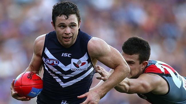 Hayden Ballantyne was suspended for one match over two incidents in the Dockers’ loss to 