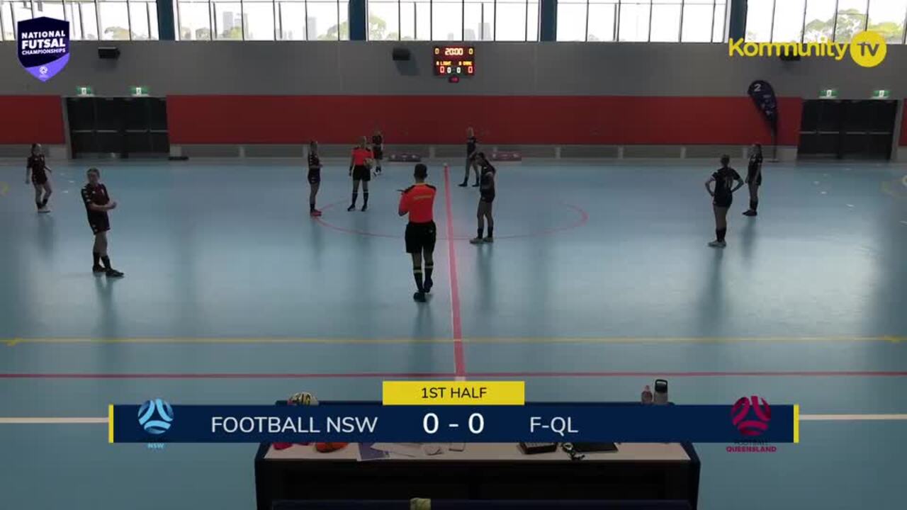 Replay: NSW Lightning v Football Queensland (U17 Girls SF)—2025 National Futsal Championships Day 4