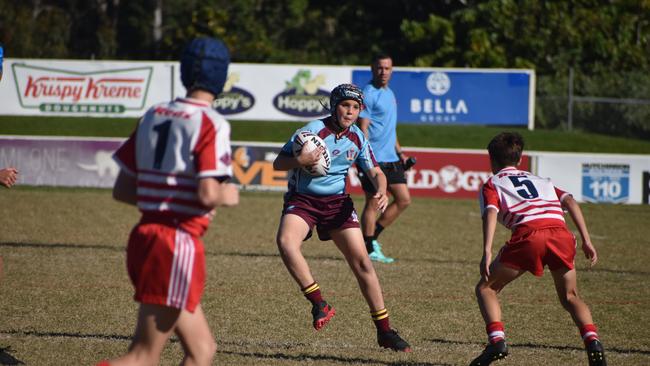 Brisbane Broncos Old Boys action: Keebra Park v Palm Beach Currumbin.