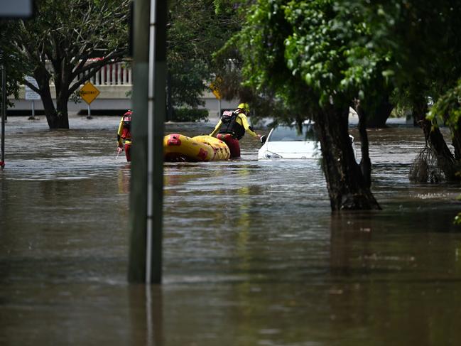Flash flooding in Hanlon Park.