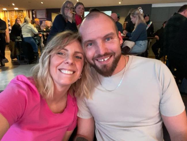 Jacob Vennix with his wife Kimberley Fuller in happier times. Picture: Instagram