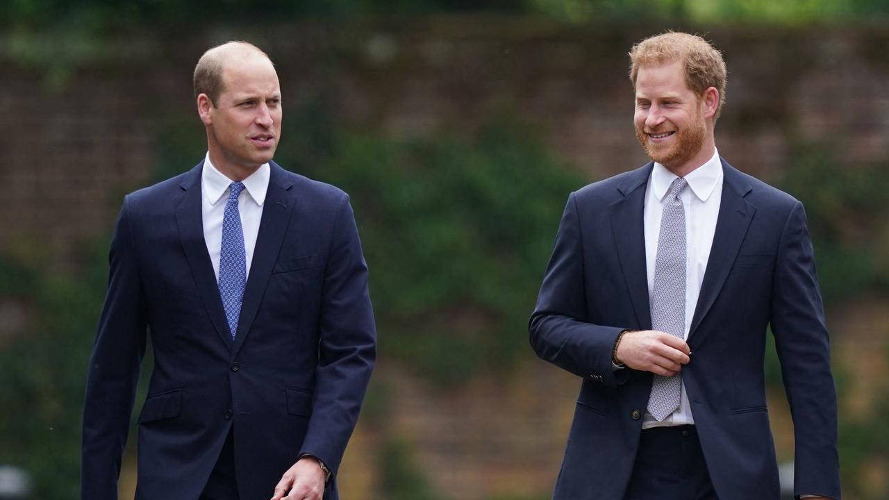 That month, Harry and William deigned to walk side-by-side into Kensington Palace’s Sunken Garden. Picture: Yui Mok/Pool/AFP