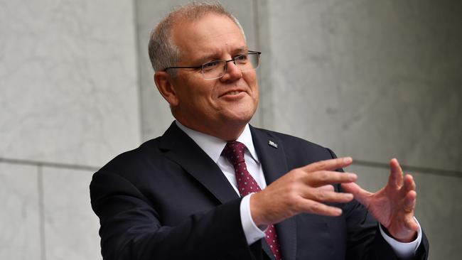 Scott Morrison emphasised Australia’s strong record of ‘meeting and beating our emissions reduction targets’. Picture: Getty Images