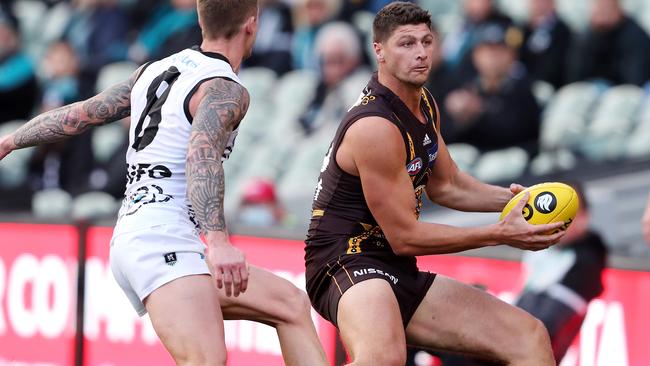 Jonathon Patton in action for Hawthorn. Picture: Sarah Reed