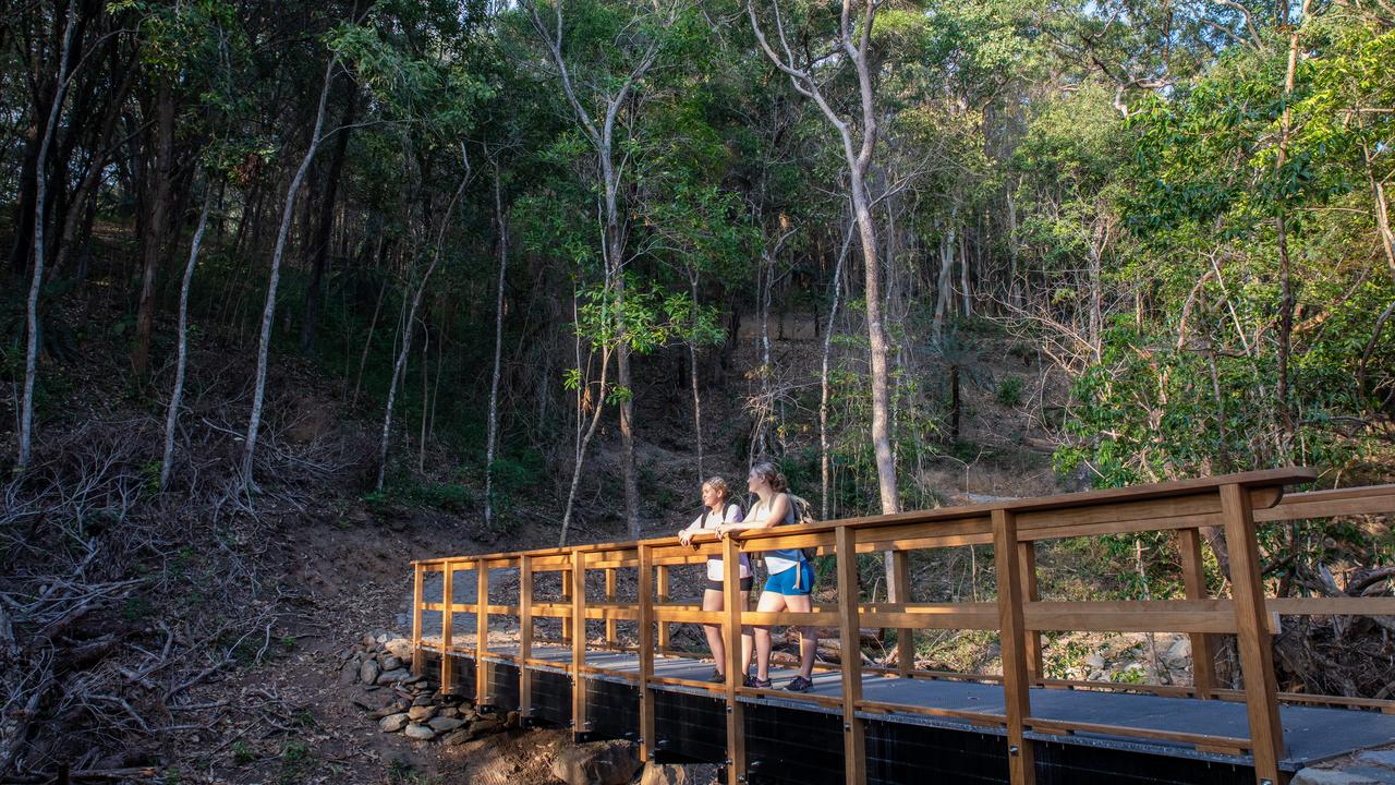 Multiple bridges have been constructed along the first stage of the trail which ends near Ellis Beach.