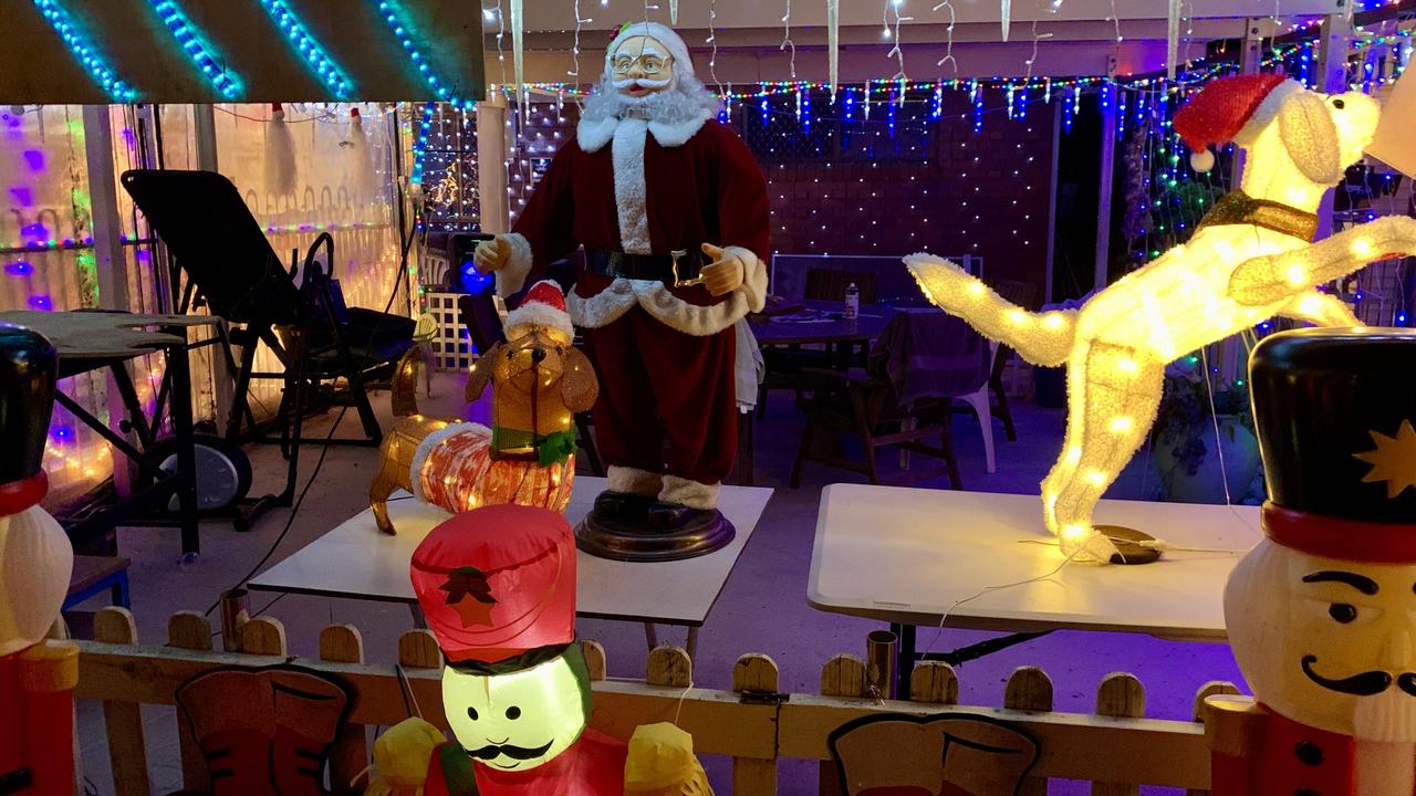 Christmas lights in Grosvenor Place in West Mackay. Picture: Rae Wilson