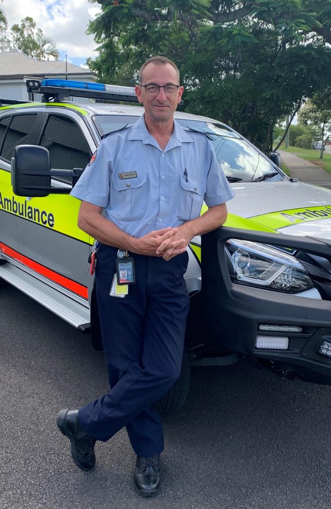 West Moreton senior operations supervisor Mark Nugent has been awarded an ambulance service medal. Picture: Supplied.