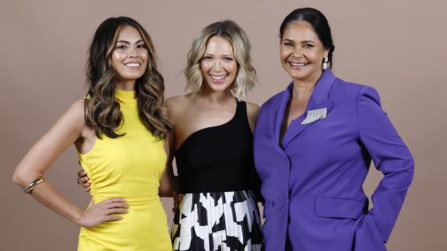 Cairns Central is launching its Summer fashion campaign with Nikita Collie, Annabel Falco and Elaine Tanaka – the trailblazing model who was the first Indigenous person to be on the cover of Vogue in 1993. Picture: Brendan Radke