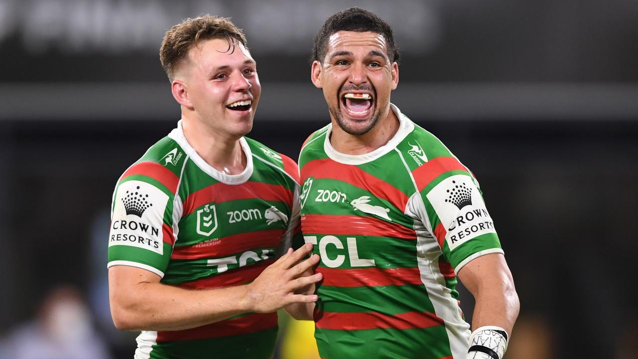 Blake Taaffe and Cody Walker will take on extra responsibility after the departure of star halfback Adam Reynolds. Picture: NRL Photos