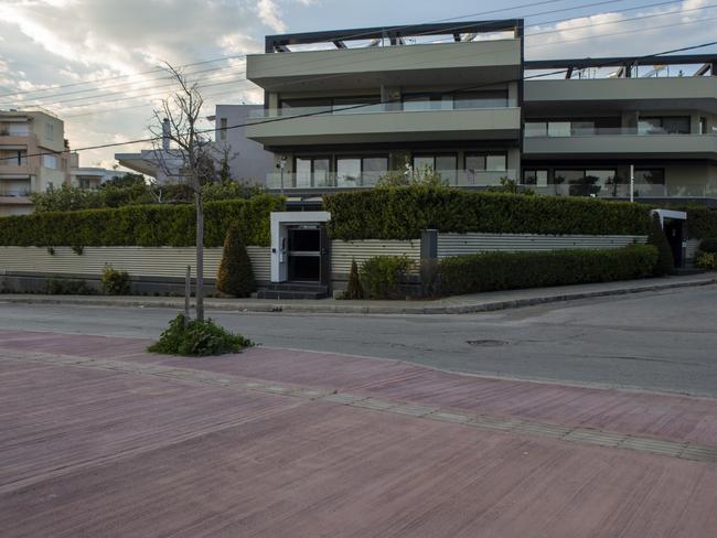 The apartment block where Jay Malkoun lives in a penthouse, overlooking the Glyfada golf course. Picture: Daphne Tolis