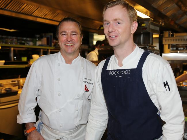 Neil Perry with executive chef Phil Wood.