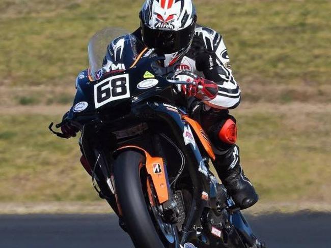 Mitch Levy in action at the opening round of the 2018 Australian Superbike Championship.