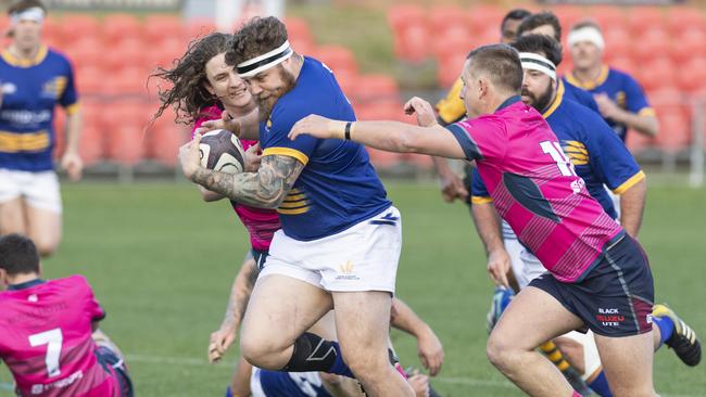 Lachie Currie of Dalby Wheatmen against Toowoomba Bears. Picture: Kevin Farmer