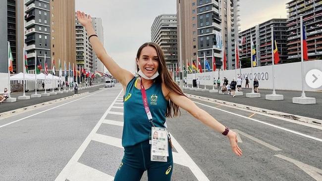 Australian runner Izzy Batt-Doyle in Tokyo. Picture Instagram