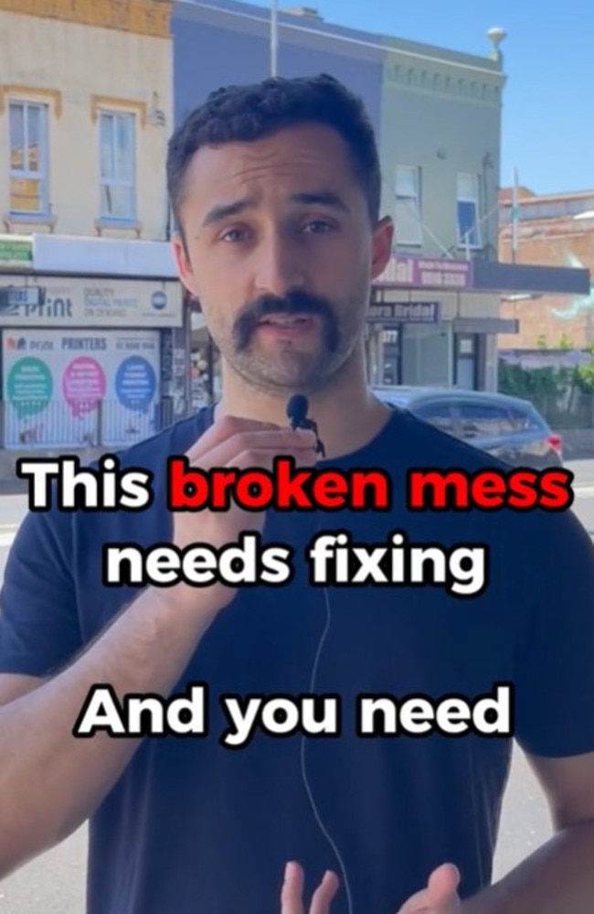 Samuel Austin is a senior urban planner at JOC Consulting who provided advice to local and state governments across Australia to improve their urban environments. Picture: TikTok