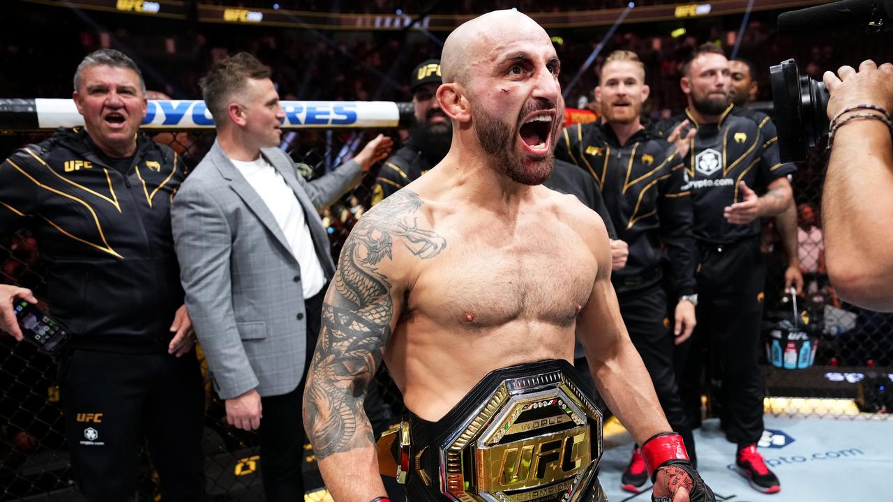 Volkanovski took the rematch against Makhachev on less than two weeks’ notice. (Photo by Jeff Bottari/Zuffa LLC via Getty Images)