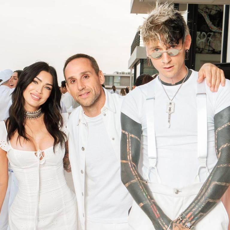 Rubin (centre) with Megan Fox and Machine Gun Kelly.