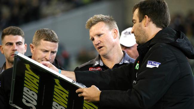 Collingwood coach Nathan Buckley. Picture: Wayne Ludbey