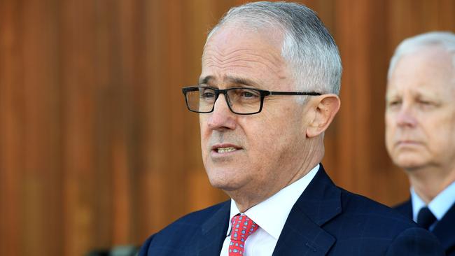 AuPrime Minister Malcolm Turnbull has been talking tough on national security today. Picture: AAP