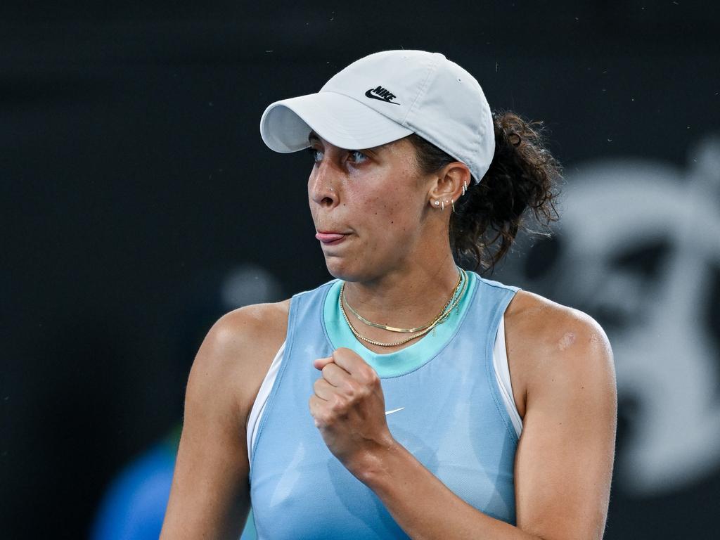 Madison Keys celebrates her win. Picture: Getty Images