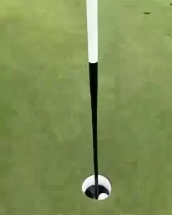 Reilly O'Brien reacts to hole in one