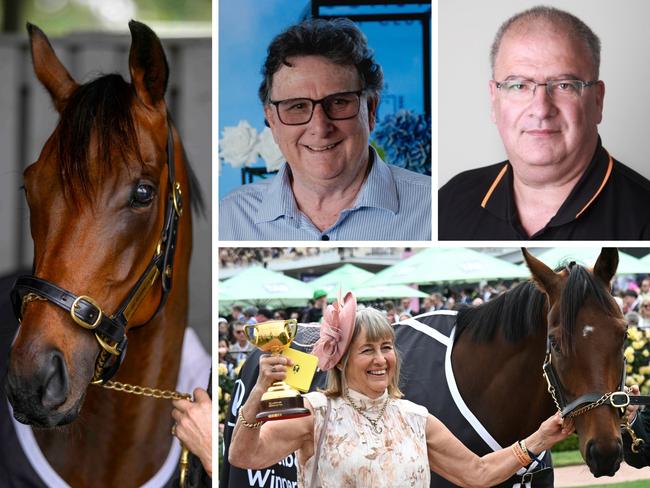 Clockwise from top right: Michael Kirby, Sheila Laxon, Knight's Choice and John Symons