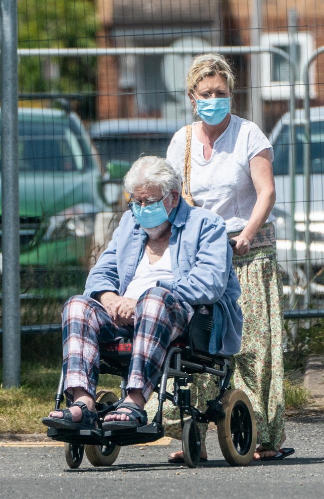 Rolf on June 15, 2022, accompanied by his daughter Bindi. Picture: Splash News/Media Mode