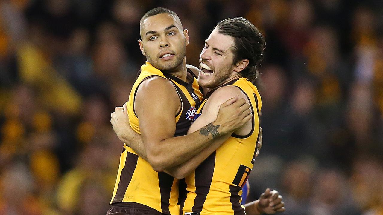 The injury to Jarman Impey means the Hawks now can’t afford to trade Isaac Smith, according to two AFL greats. Picture: Michael Klein