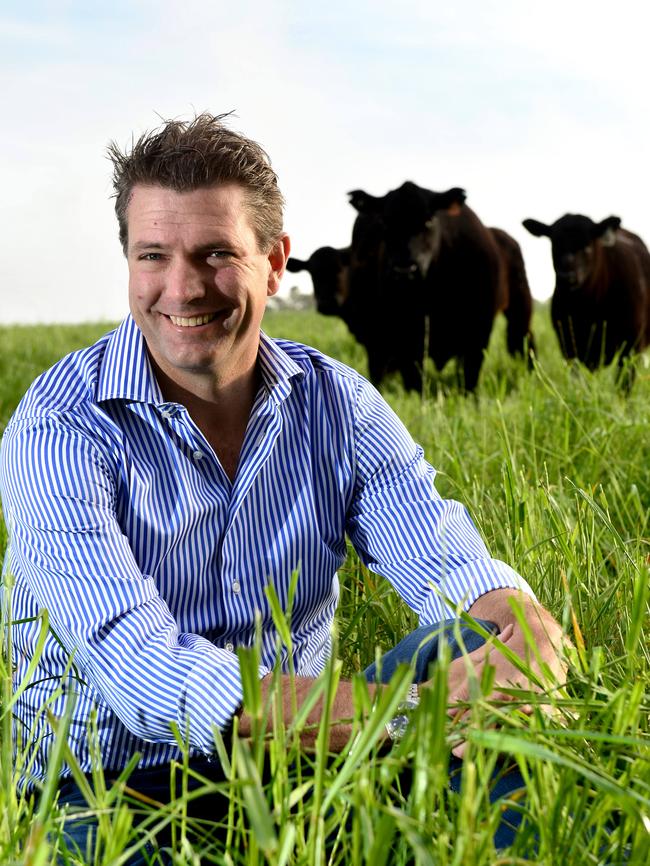 Darren Thomas, CEO of Thomas Foods International pictured at his property in Nairne. Pic: Tricia Watkinson.