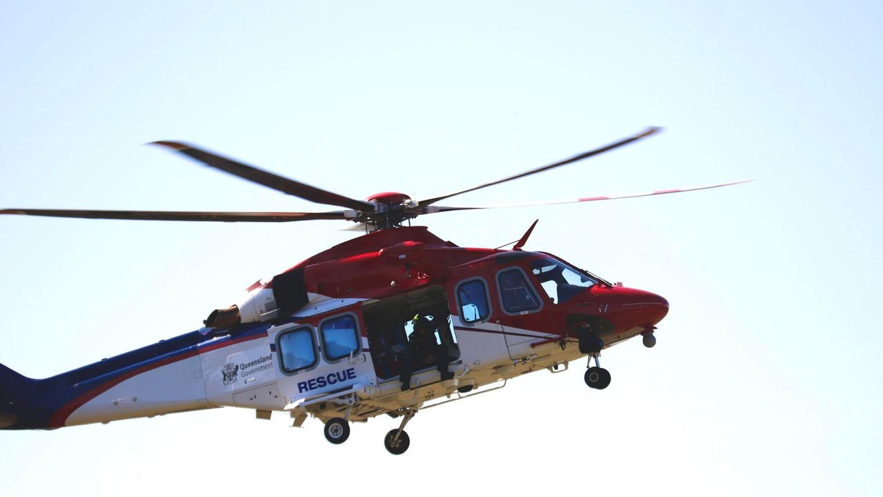 Gold Coast photographer Amber Woolf (@butterflywolfstudio) was at the Glass House Mountains look out when the dramatic rescue began. Photo: Contributed