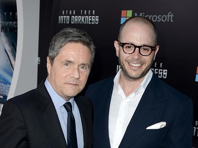 Brad Grey with Lost co-founder Damon Lindeloff.