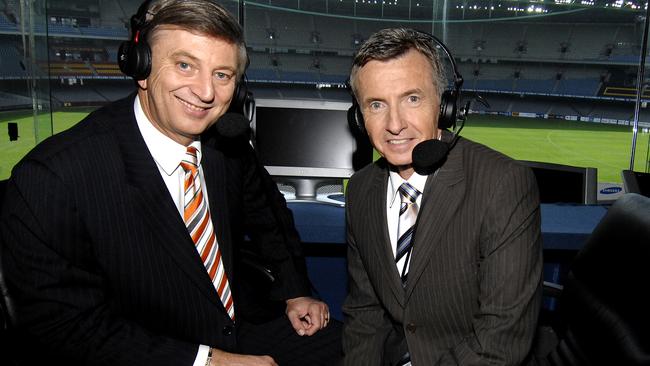 Dennis Cometti with Bruce McAvaney.